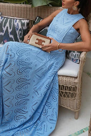 Larissa™ Embroidered Top & High-Waist Maxi Skirt Set