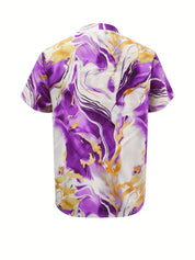 Mildred™ Marble Print Short Sleeve Shirt