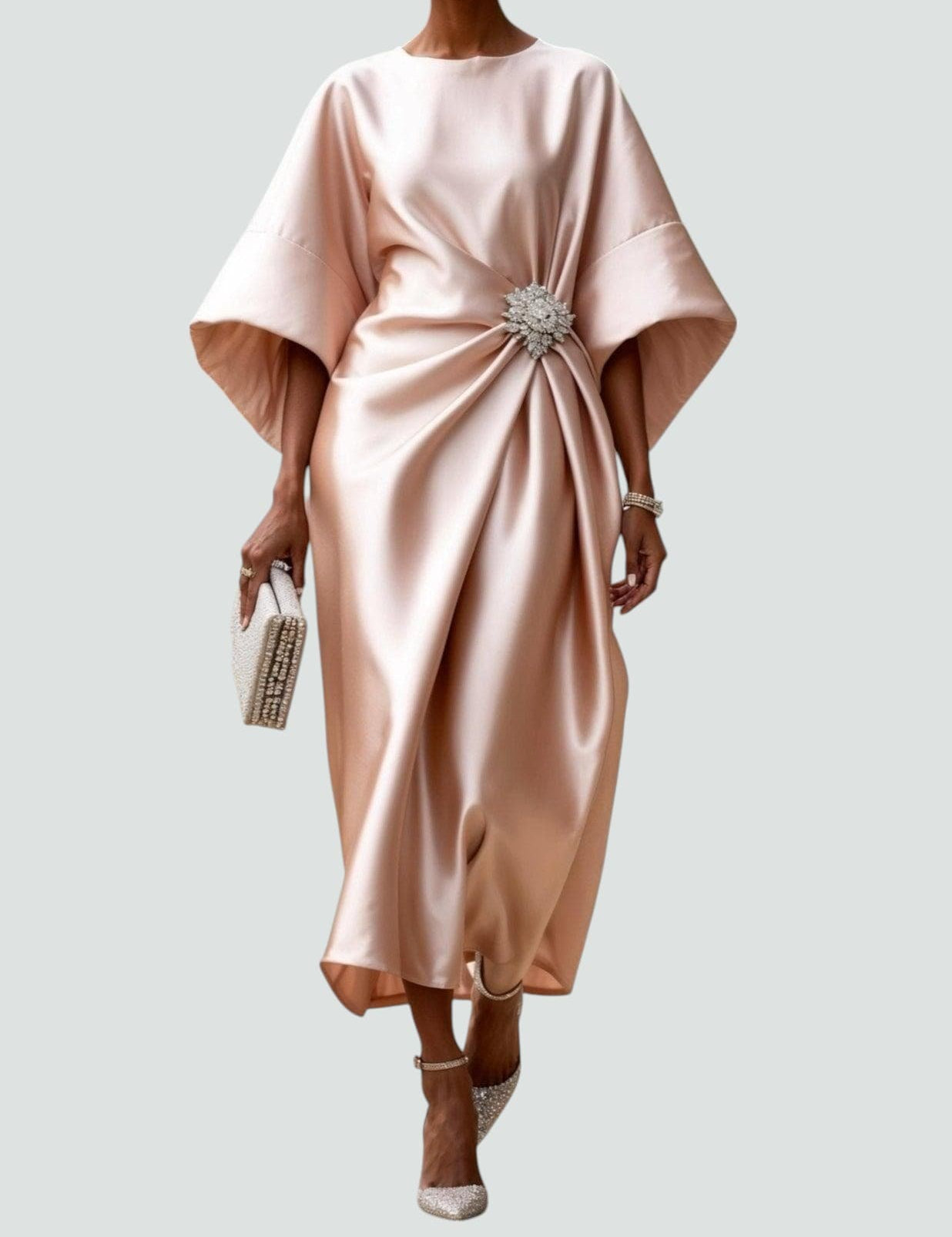 Lona™ Elegant Long Satin Dress