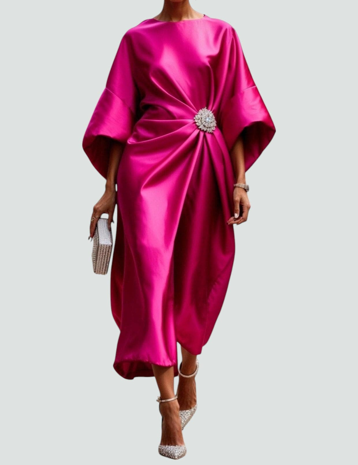 Lona™ Elegant Long Satin Dress