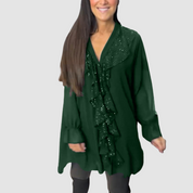 Elain™ Elegant Ruffled Blouse