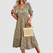 Thalia™ V-Neck Floral Dress