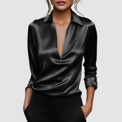 Astrid™ Elegant Satin Blouse
