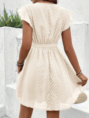 Sabrina™ Elegant V-Neck Summer Dress
