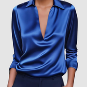 Astrid™ Elegant Satin Blouse