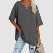 Gabrielle™ Elegant V-neck T-Shirt