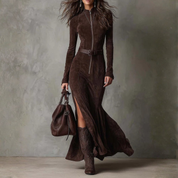 Meghan™ Suede Maxi Dress