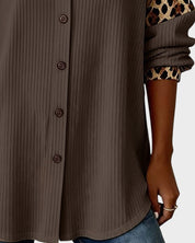 Jackie™ Leopard Print Button-Down Shirt