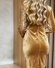 Sharry™ Elegant Velvet Sequin Dress