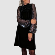 Martina™ Elegant Suede Dress