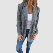 Isabel™ Elegant Plaid Winter Blazer