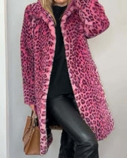 Lysandra™ Elegant Leopard Coat
