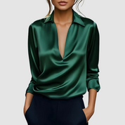Astrid™ Elegant Satin Blouse