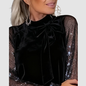 Martina™ Elegant Suede Dress