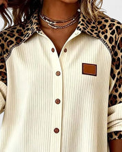 Jackie™ Leopard Print Button-Down Shirt
