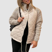 Carina™ Wool Patchwork Down Jacket