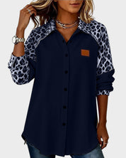 Jackie™ Leopard Print Button-Down Shirt