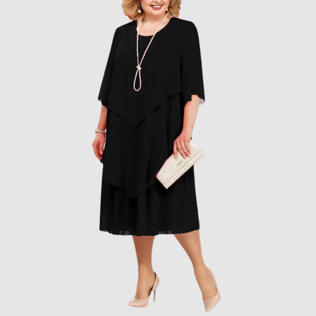 Elene™ Comfortable Elegant Chiffon Midi Dress