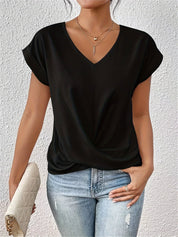 Cleo™ Classic t shirt with v neckline