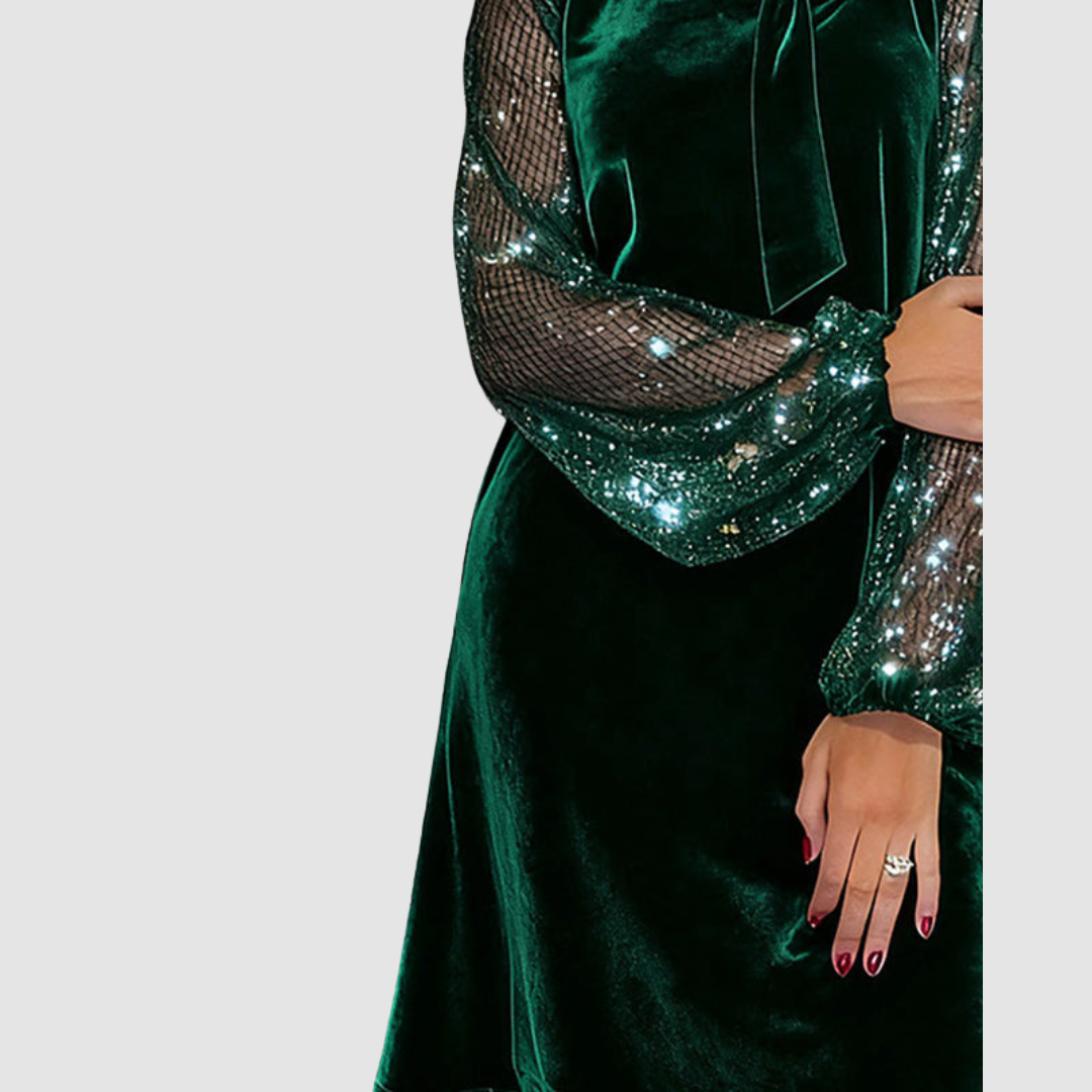 Martina™ Elegant Suede Dress