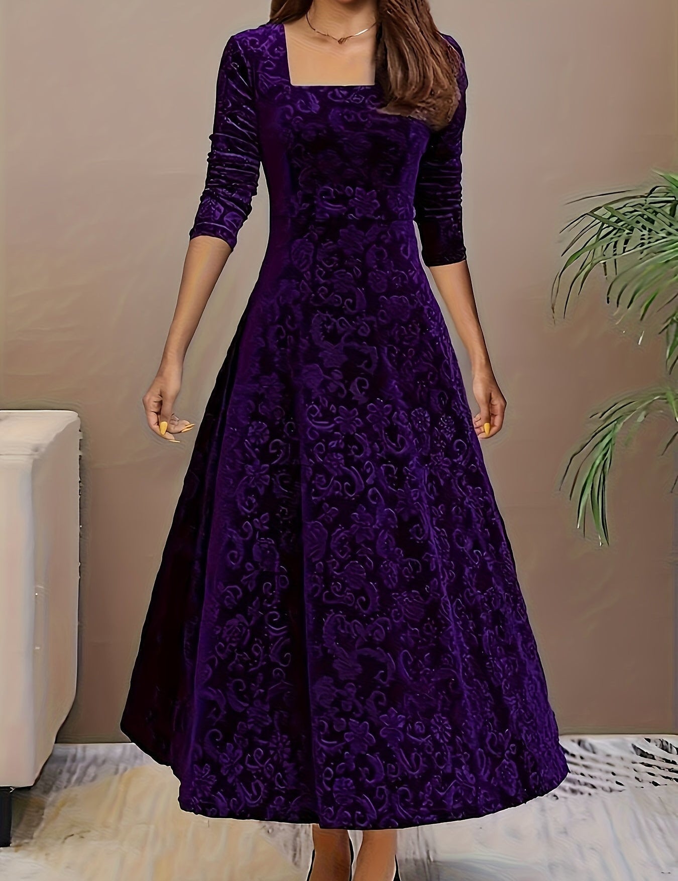 Nicola™ Elegant Velvet Dress