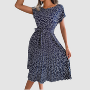 Lina™ Short Sleeve Floral A-Line Dress