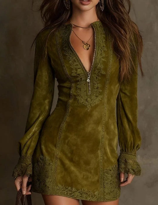 Laney™ Suede Mini Dress