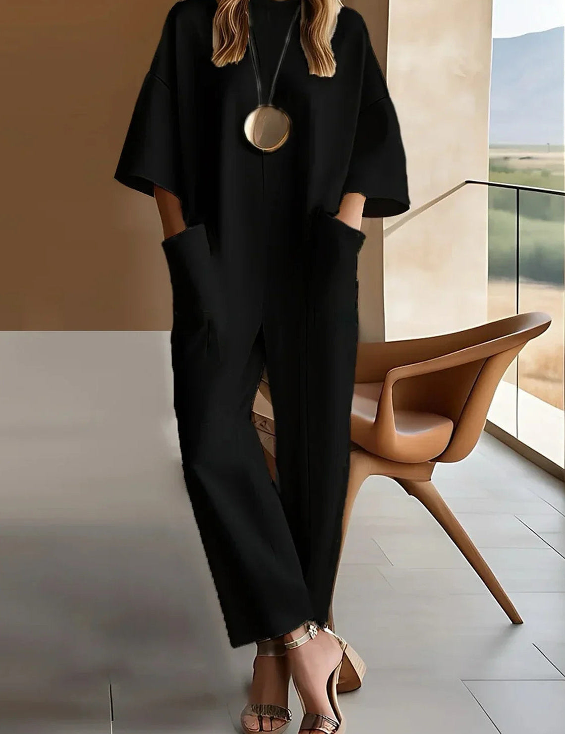Emmy™ Elegant Short-Sleeve Jumpsuit