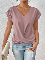 Cleo™ Classic t shirt with v neckline