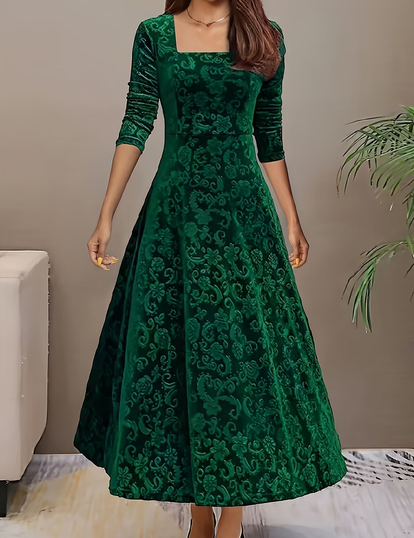 Nicola™ Elegant Velvet Dress