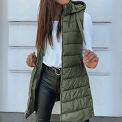 Mitchelle™ Casual Long Sleeveless Puffer Vest