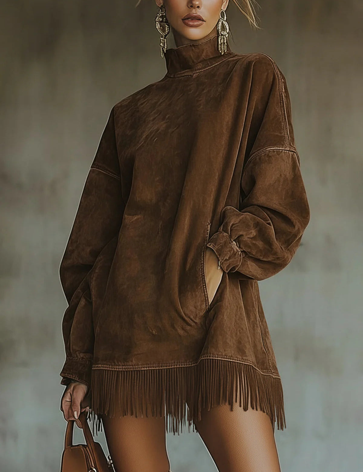 Natalia™ Suede Fringe Dress