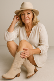 Rachelle™ Cowboy Style Orthopedic Boots