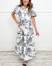 Esther™ Classic Toile Maxi Dress