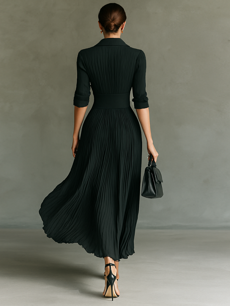 Naomi™ Pleated Maxi Dress