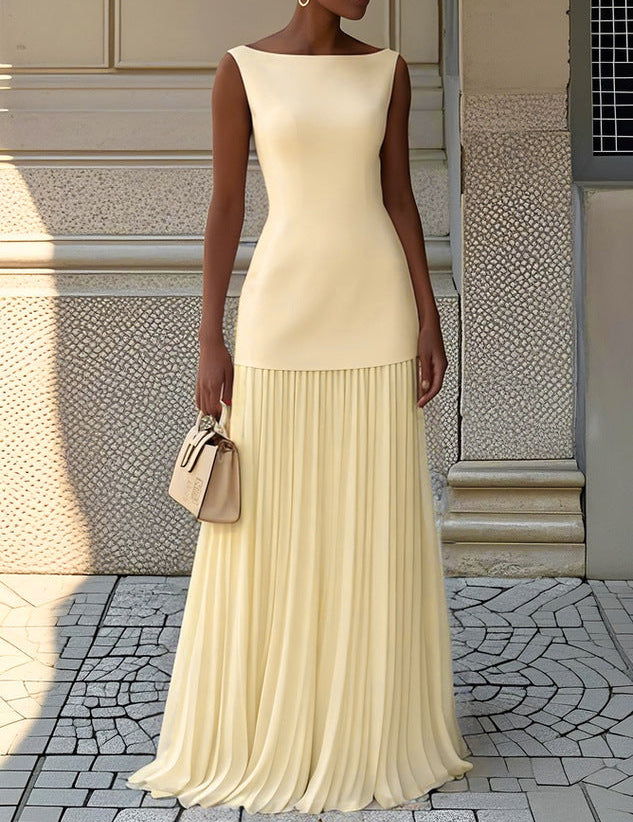 Shania™ Pleated Maxi Dress