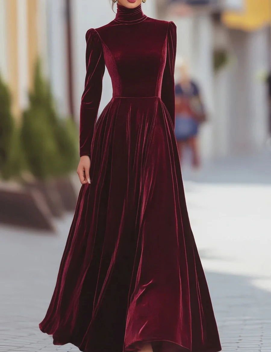 Terrie™ Elegant Velvet Dress