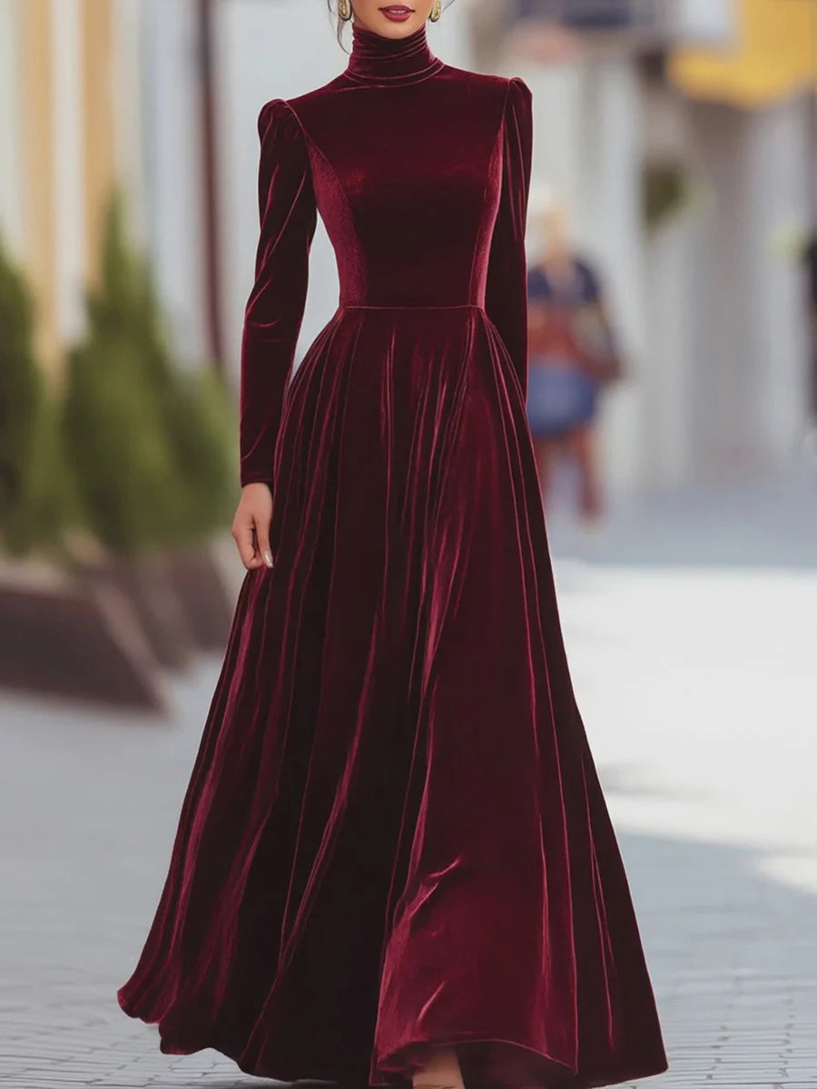 Terrie™ Elegant Velvet Dress
