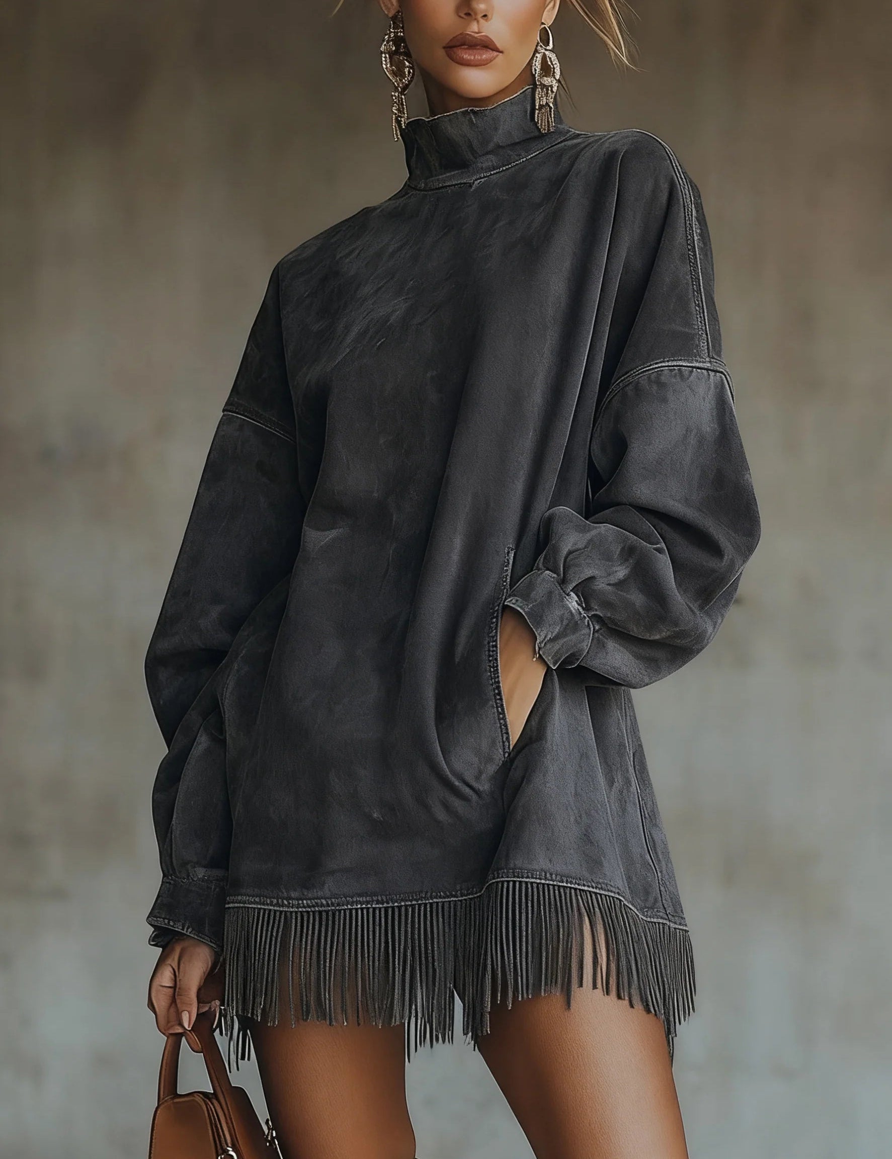 Natalia™ Suede Fringe Dress