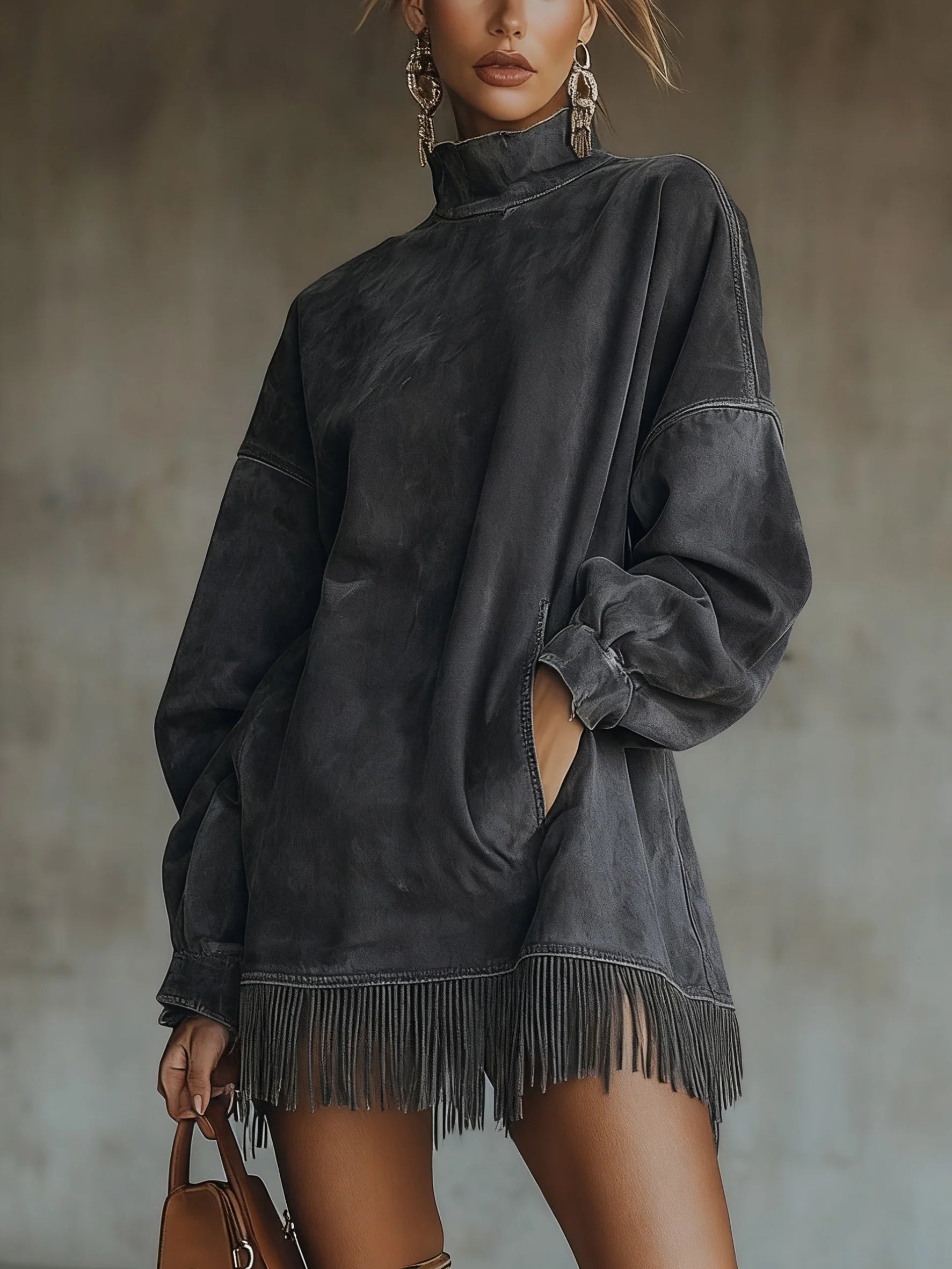 Natalia™ Suede Fringe Dress
