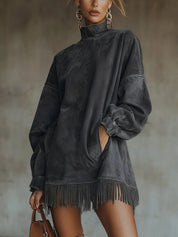 Natalia™ Suede Fringe Dress