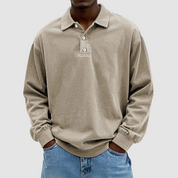 Maxime™ Vintage Long Sleeve Polo Shirt
