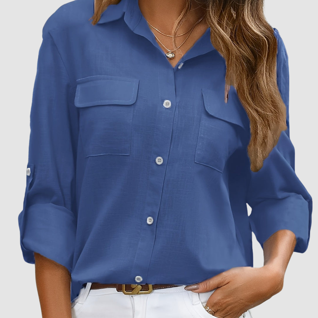 Celest™ Elegant pocket blouse