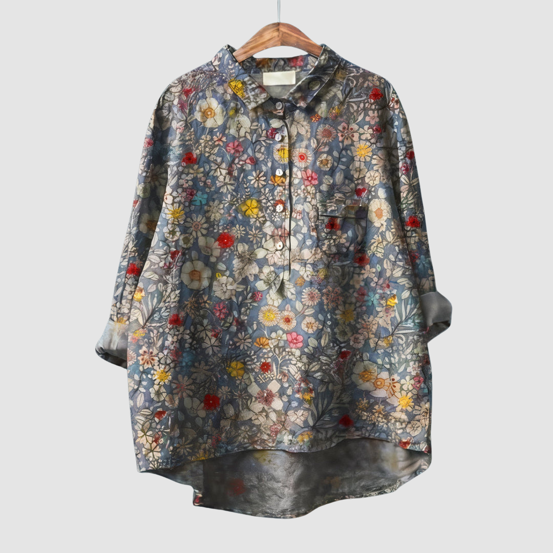 Luna™ Romantic Floral Print Blouse