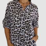 Casey™ Stylish Leopard Print Blouse