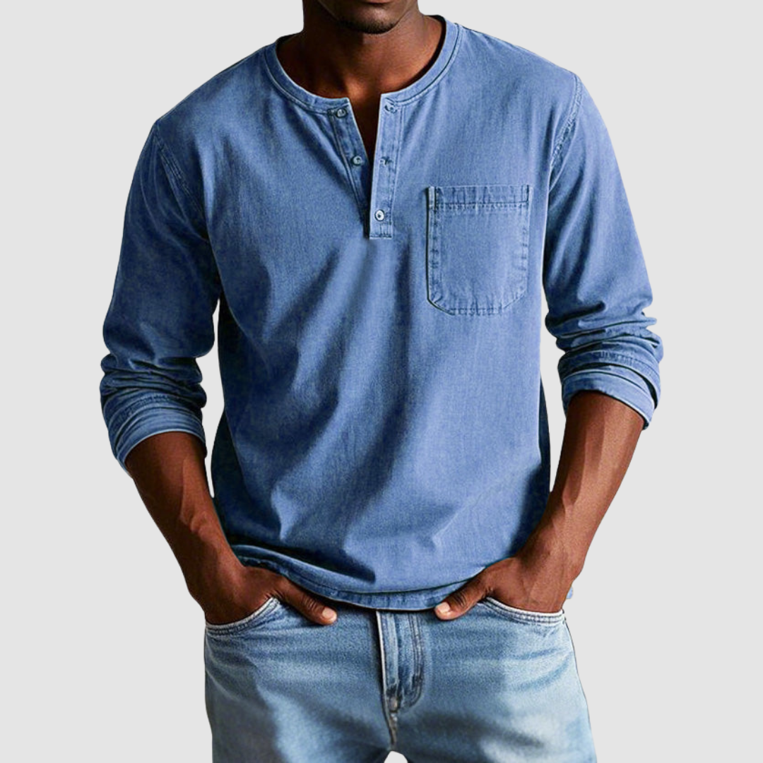 Harrison™ Vintage Henley Shirt