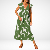 Carla™ Flowy V-Neck Dress