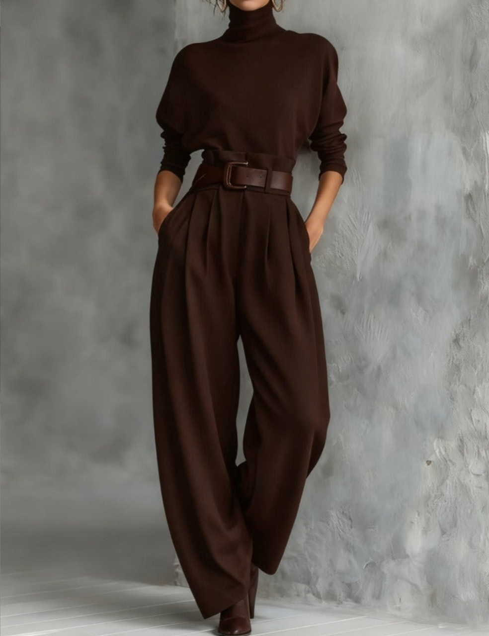 Jessica™ Elegant Top & Straight-Leg Pants Set