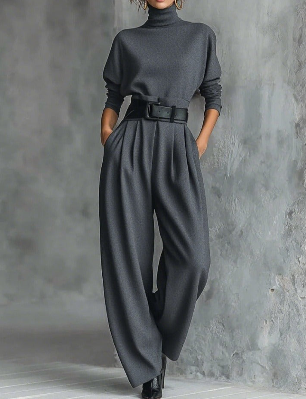 Jessica™ Elegant Top & Straight-Leg Pants Set