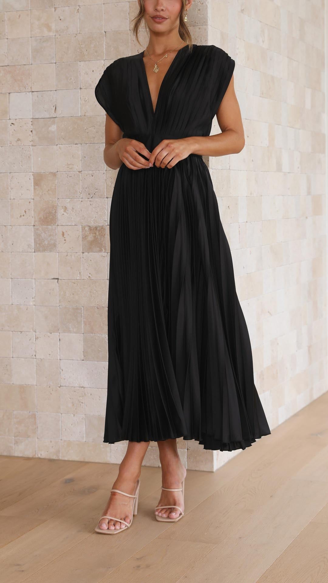 Marla™ Elegant Pleated Dress